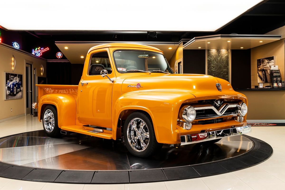 1955 Ford F100 Restomod Has Stroker V8 Suprise, Perfect Stock Features