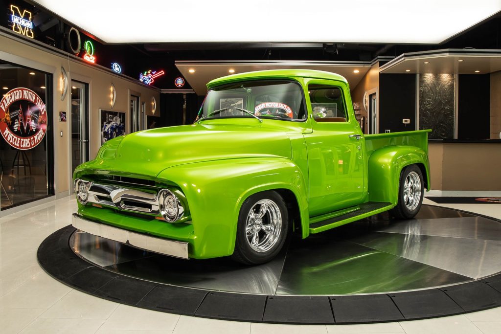 1956 Ford F100 Restomod Is a Green Monster, Hides V8 Surprise