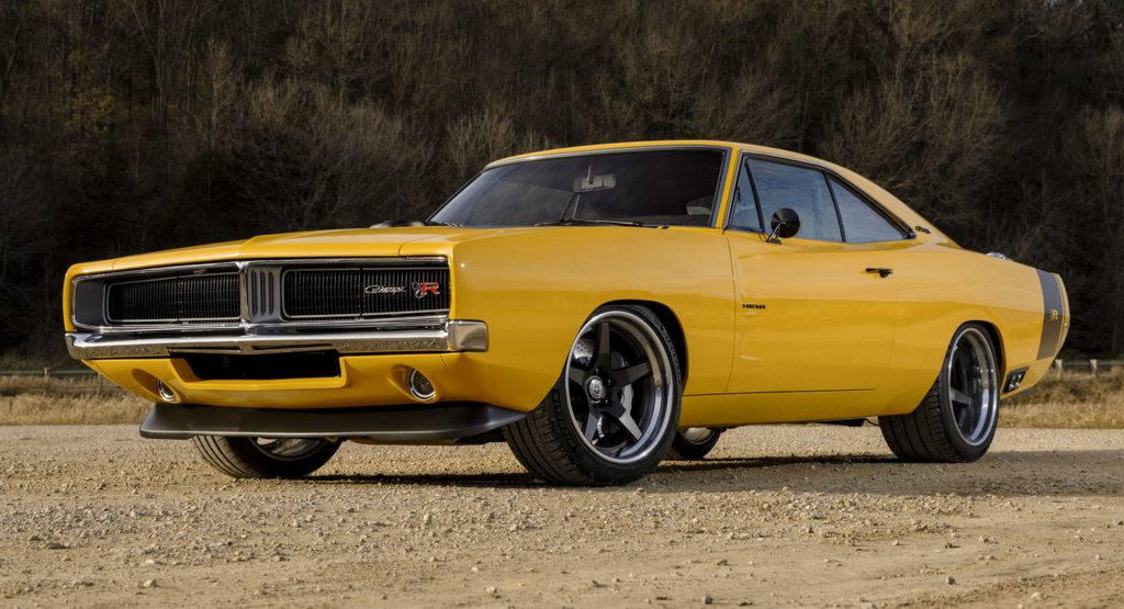 Yellow 1969 Dodge Charger 