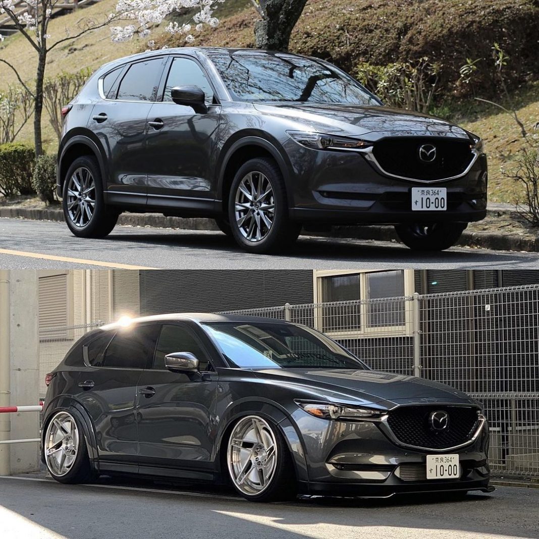 Mazda CX5 Slammed on Rotiform Wheels Has Body Kit, Is a JDM Crossover