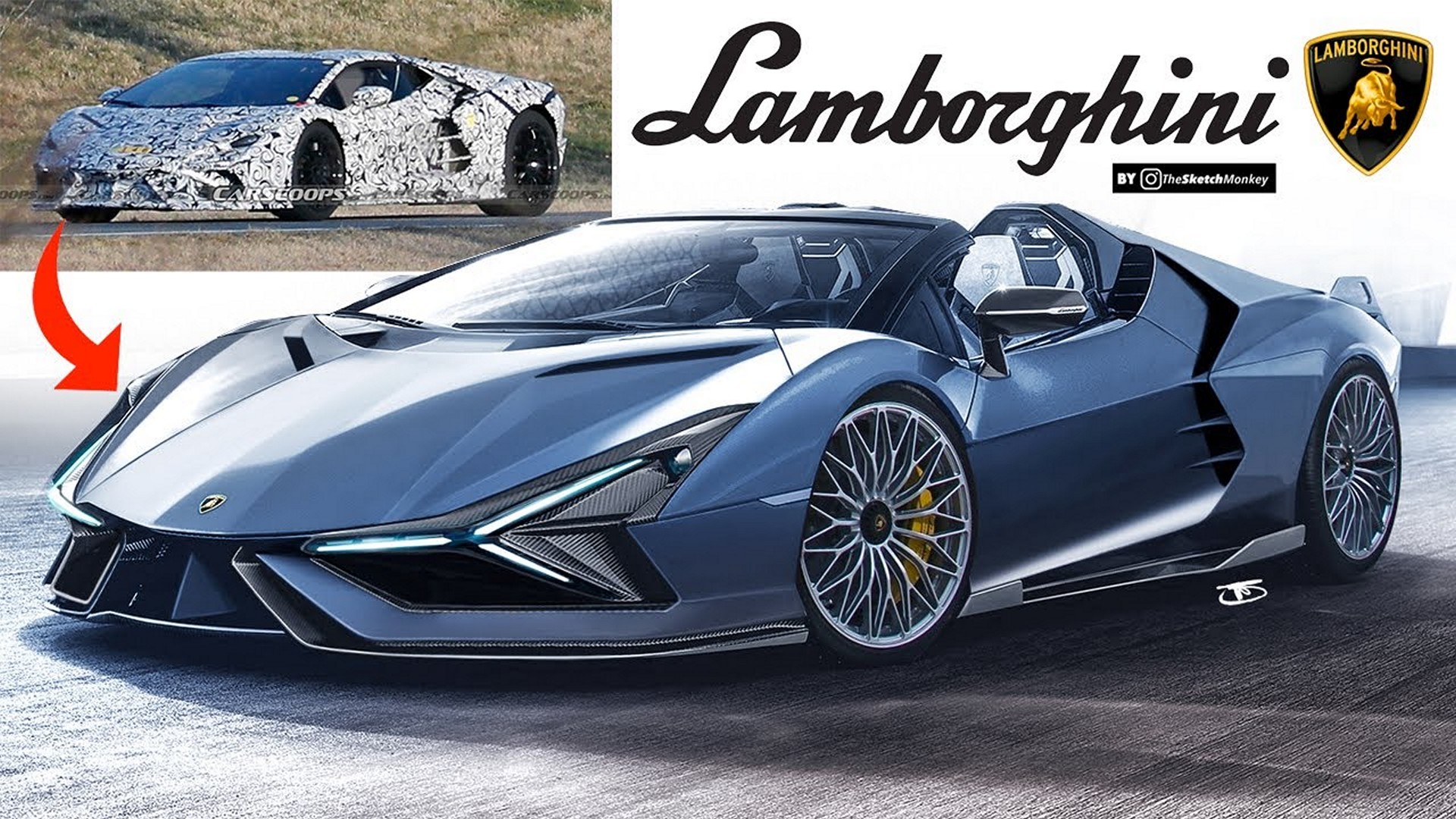 2023 Lamborghini Next-Gen V12 Supercar Reveals Its 800 HP Alien Secrets