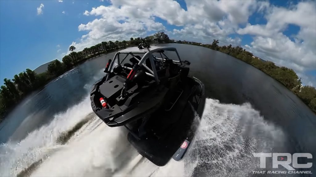 Polaris Rzr Strapped To Two Jet Skis The Hp Typhoon