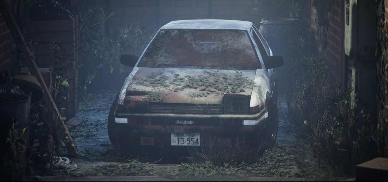 Takumi's Abandoned Toyota AE86 Gets Rescued in Initial D Fan Sequel ...