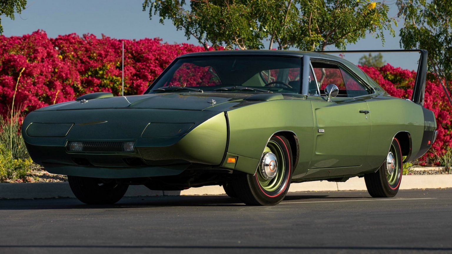 Unique Dark Metallic Green 1969 Dodge Daytona Has 426 HEMI and Manual