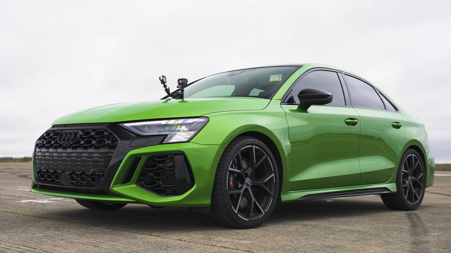 2022 Audi RS3 Beats 2022 BMW M240i in Drag Race, Mercedes-AMG CLA 45 S Too