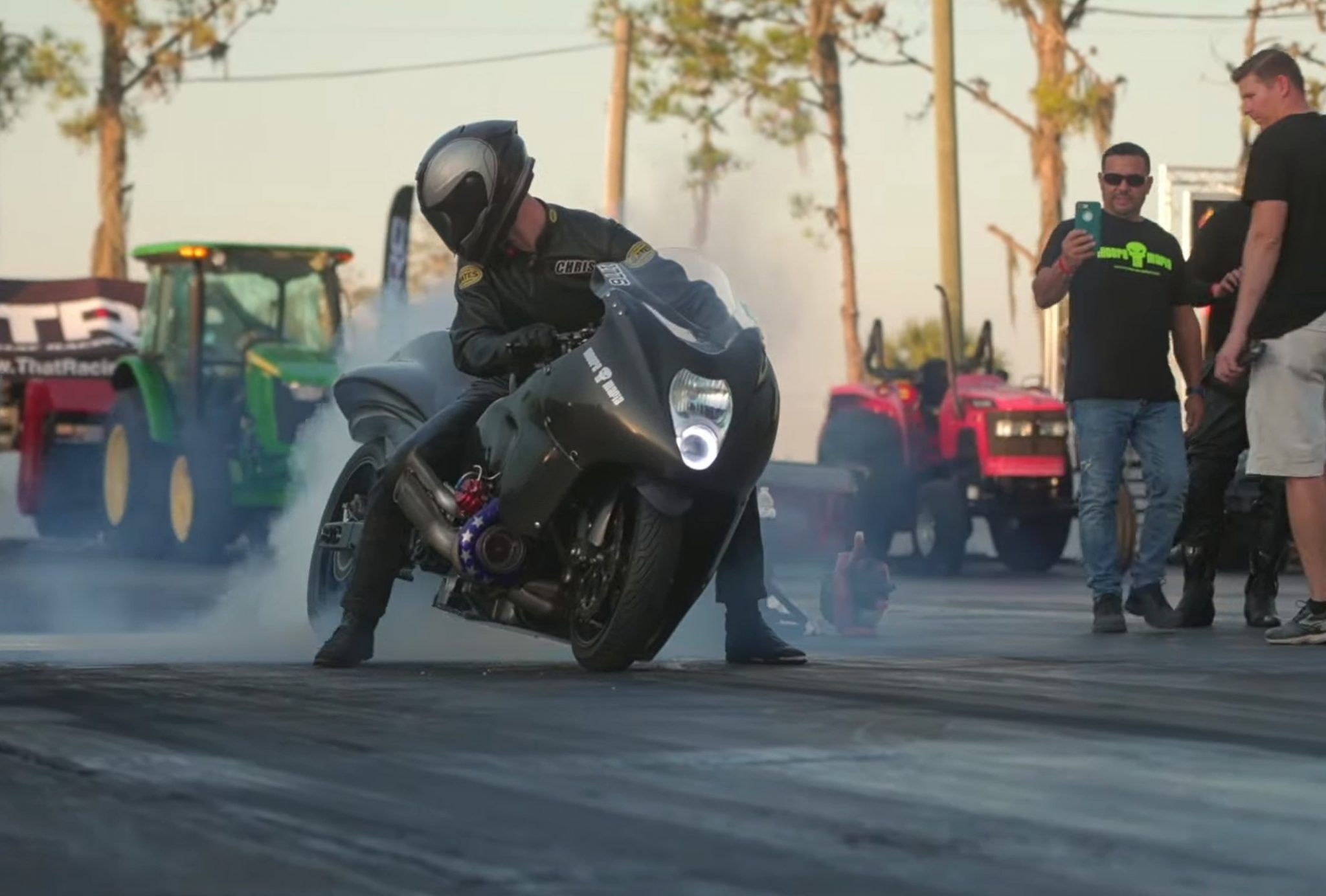 Hp Turbo Suzuki Hayabusa Street Bike Hits The Drag Strip Rider