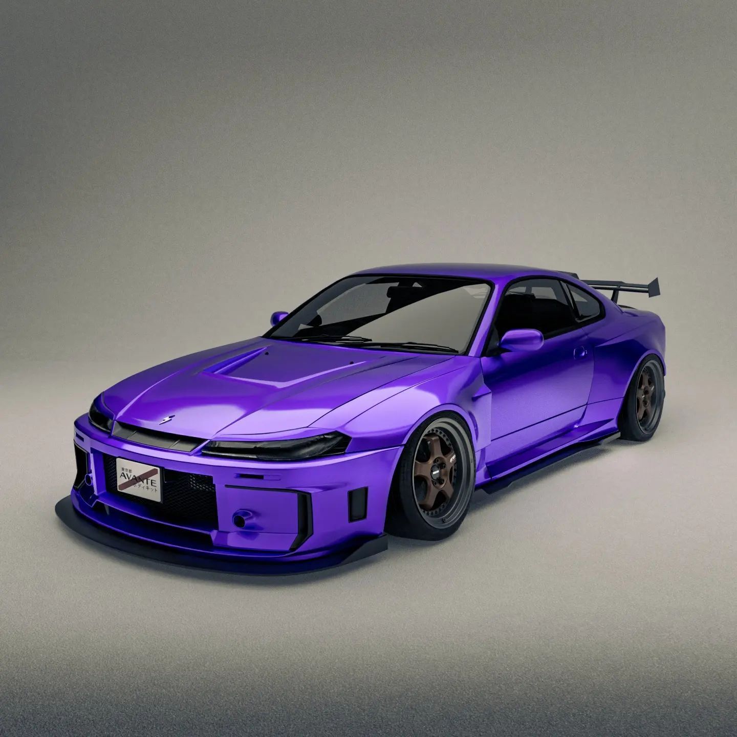 S15 Nissan Silvia With Avante Molded Widebody Looks Like An R34 Skyline