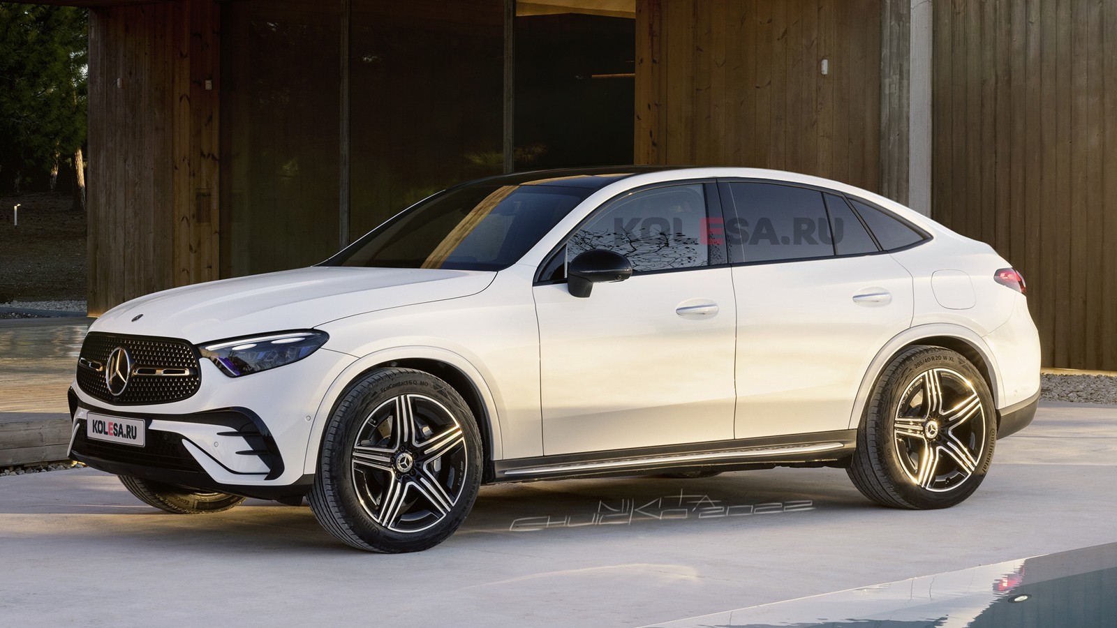 2023 MercedesBenz GLC Coupe Rendering Previews Elegant BMW X4 Rival