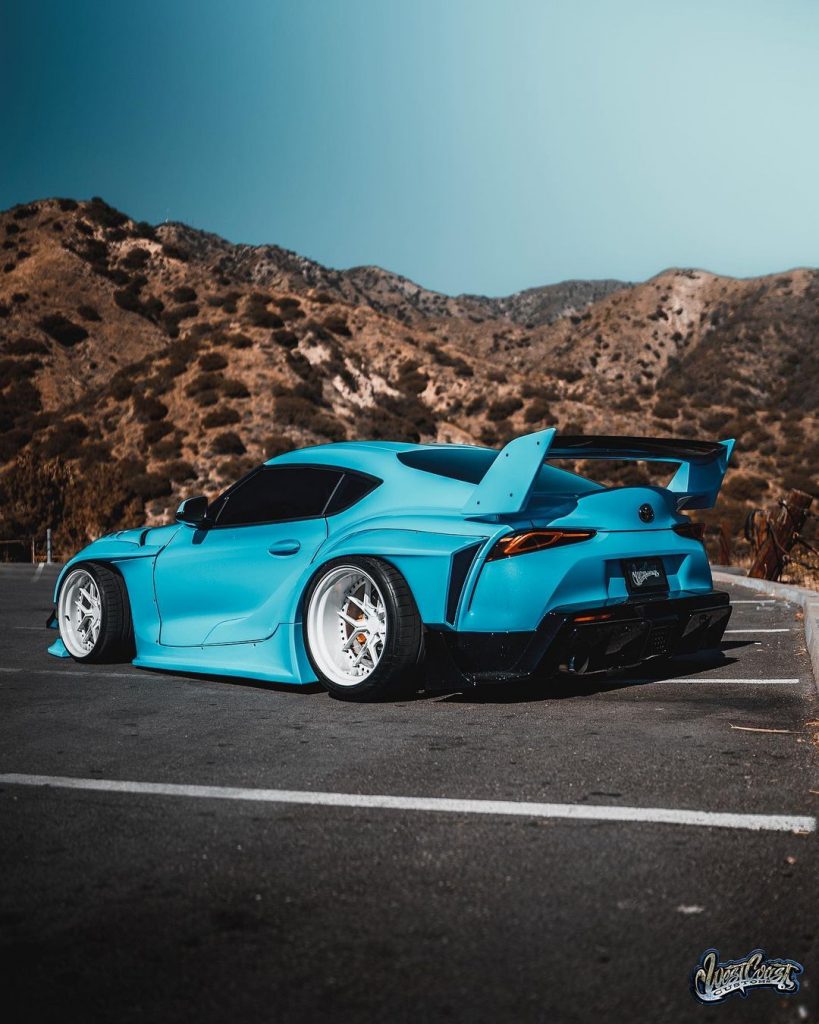 SteveWillDoIt Gets Widebody Toyota Supra Done at WCC, It's a Slammed Smurf