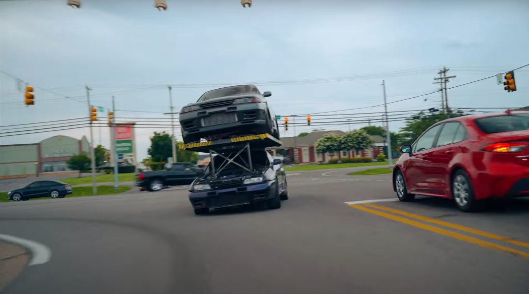 WhistlinDiesel Stacks Two R32 Nissan Skyline “GT-Rs” on Top of Each ...