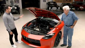 Jay Leno Drives 2023 Nissan Z, Gets Nostalgic About 240Z and Affordable