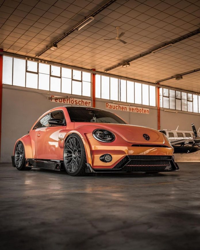 Vw Beetle With Prior Design Widebody Kit Is Slammed On Rotiform Wheels