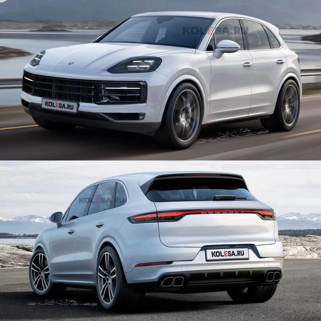 2023 Porsche Cayenne Introduces Sleeker Look in Prototype-Based Rendering