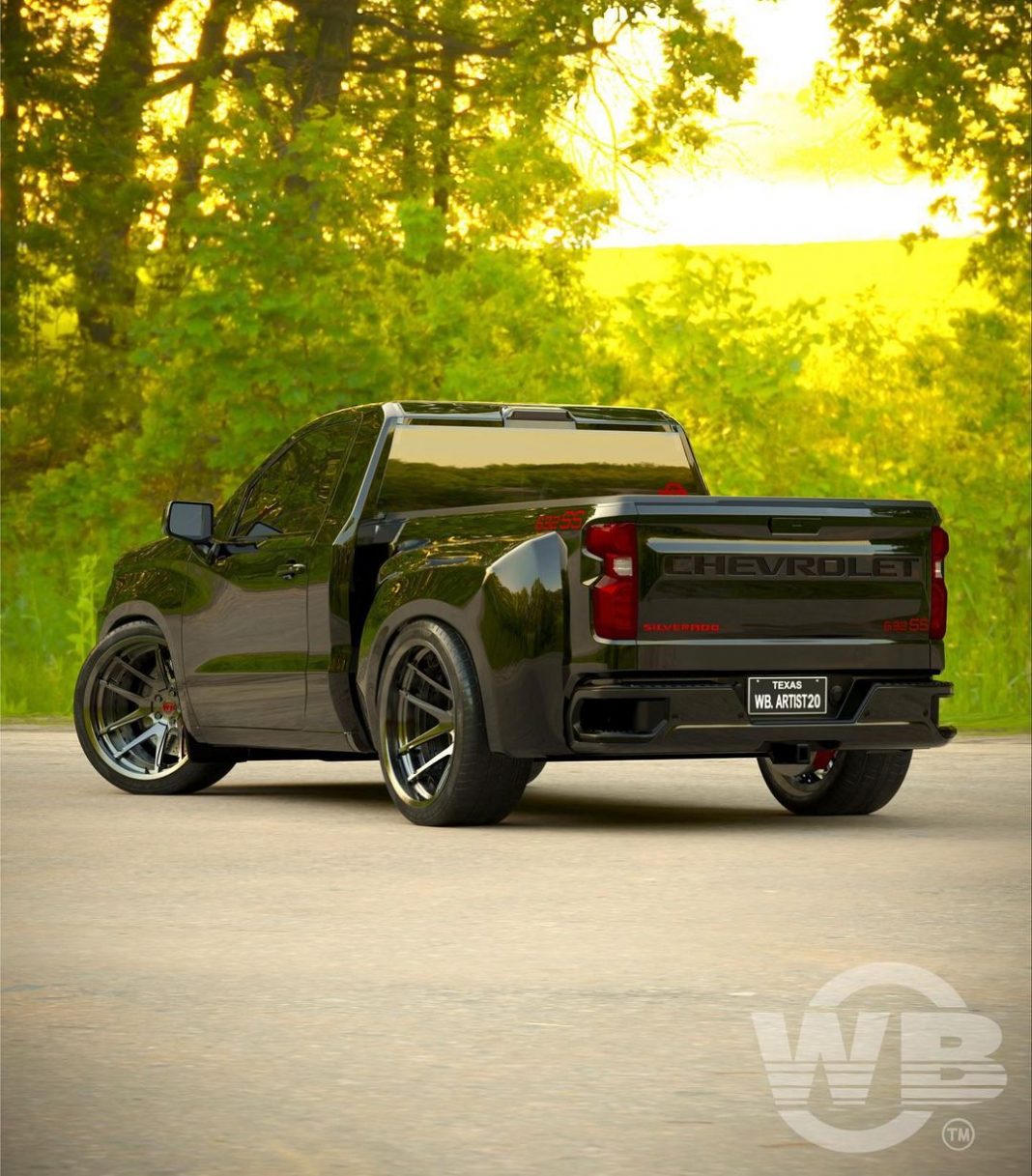 Chevy Silverado 632 SS Digital Concept Squeezes V8 Muscle into Stepside ...