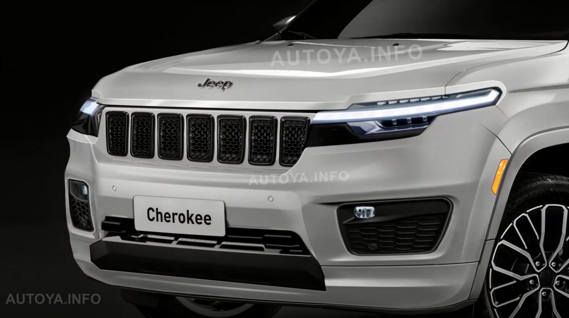 Next-Generation Jeep Cherokee Bets on Electrification in Detailed Rendering