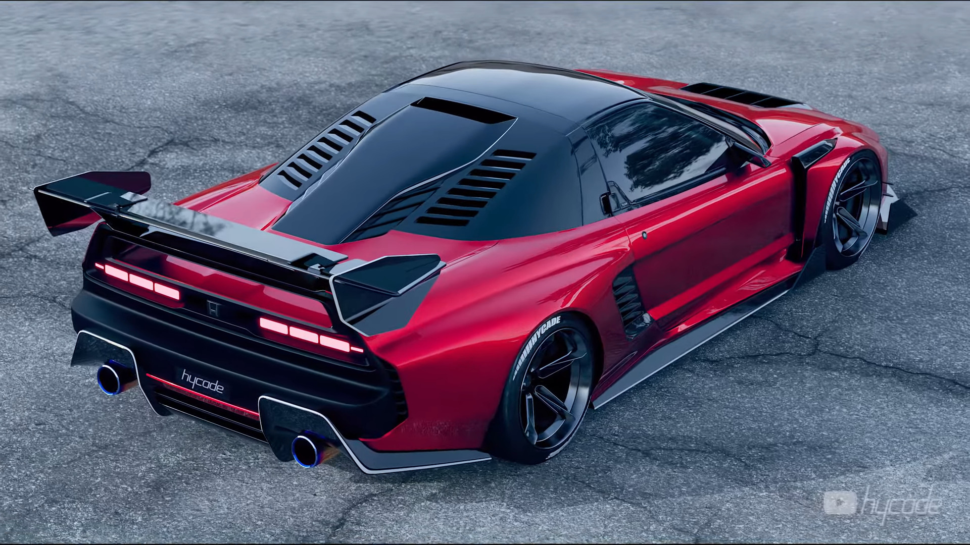 Honda Nsx Gets Widebody Jdm Supercar Look In Epic Hycade Rendering