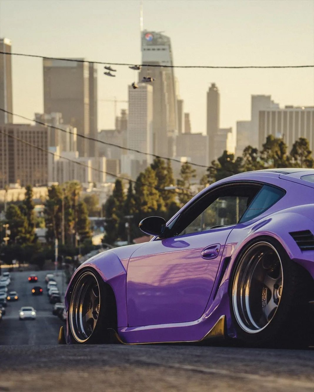 Purple Porsche Cayman With Karma Widebody Is a SEMA 2022 Star With RWB ...