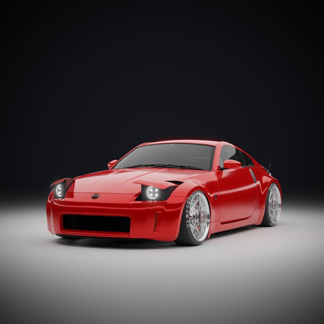 Nissan 350Z PopUp Headlights Digitally Revive the Retro Look