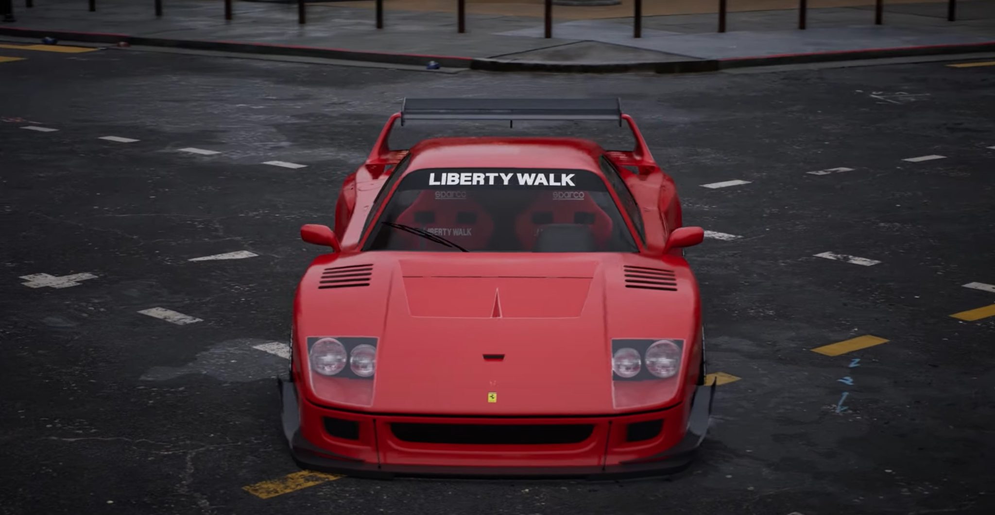 Slammed Ferrari F40 With Liberty Walk Widebody CGI-Unveiled Ahead of ...