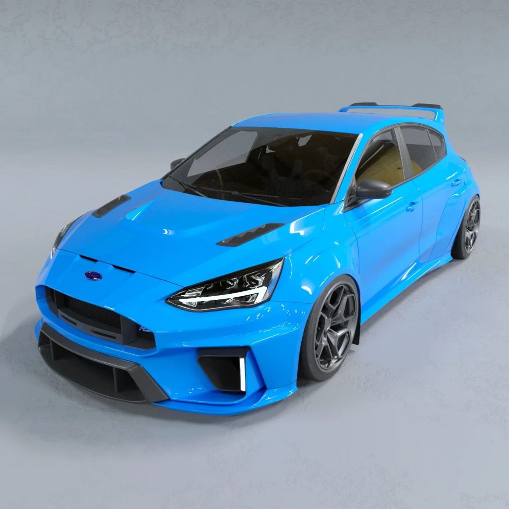 Ford Focus Rs Imagined With Avante Widebody Kit Huge Ecoboost Power