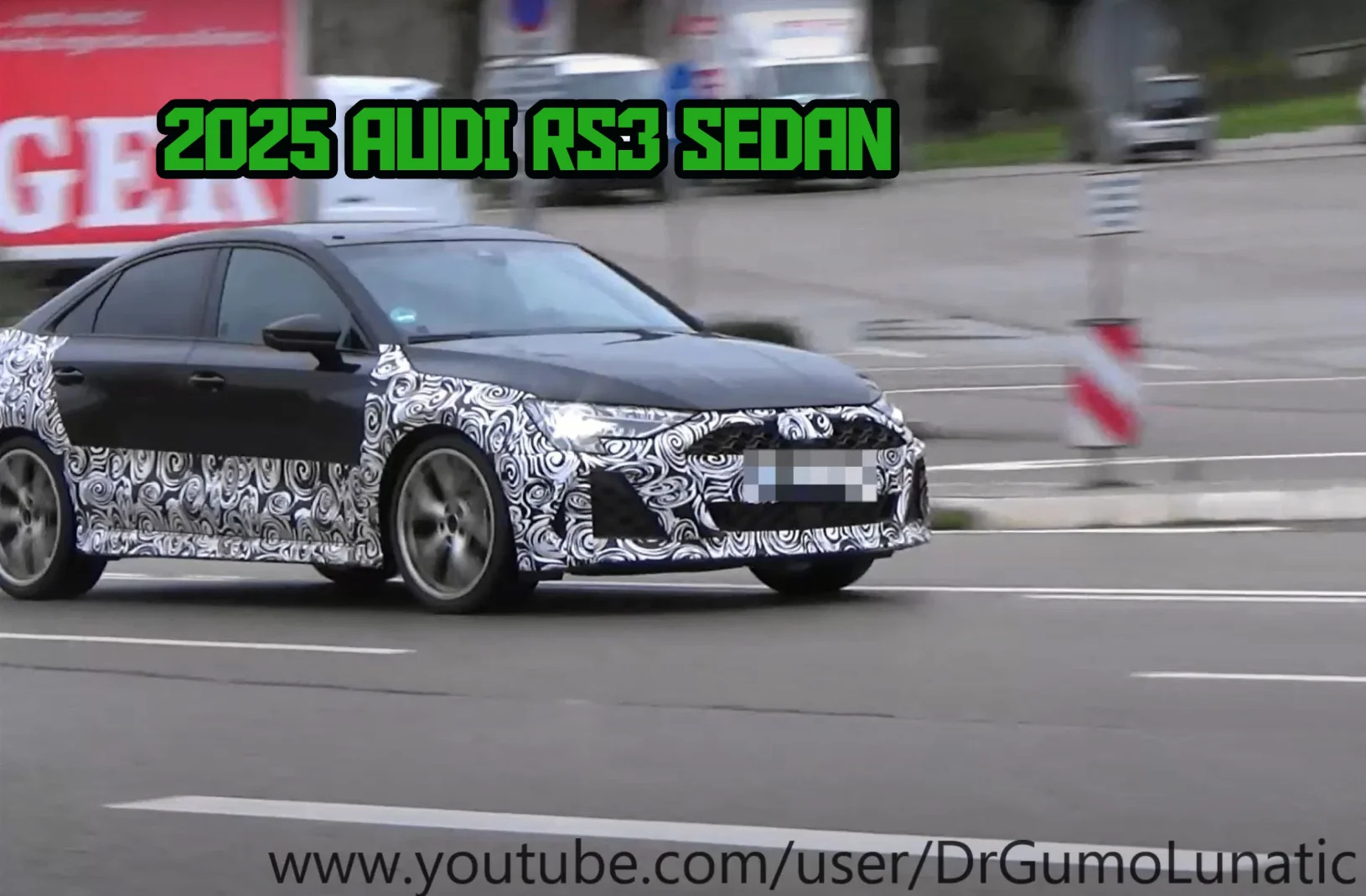 2025 Audi RS3 Sedan Looks ProductionReady While Parading Camo in Traffic